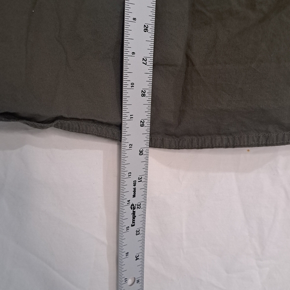 Vintage Converse One Star Mens Medium Olive Dark Green Utility Button-Down Shirt - Picture 8 of 8